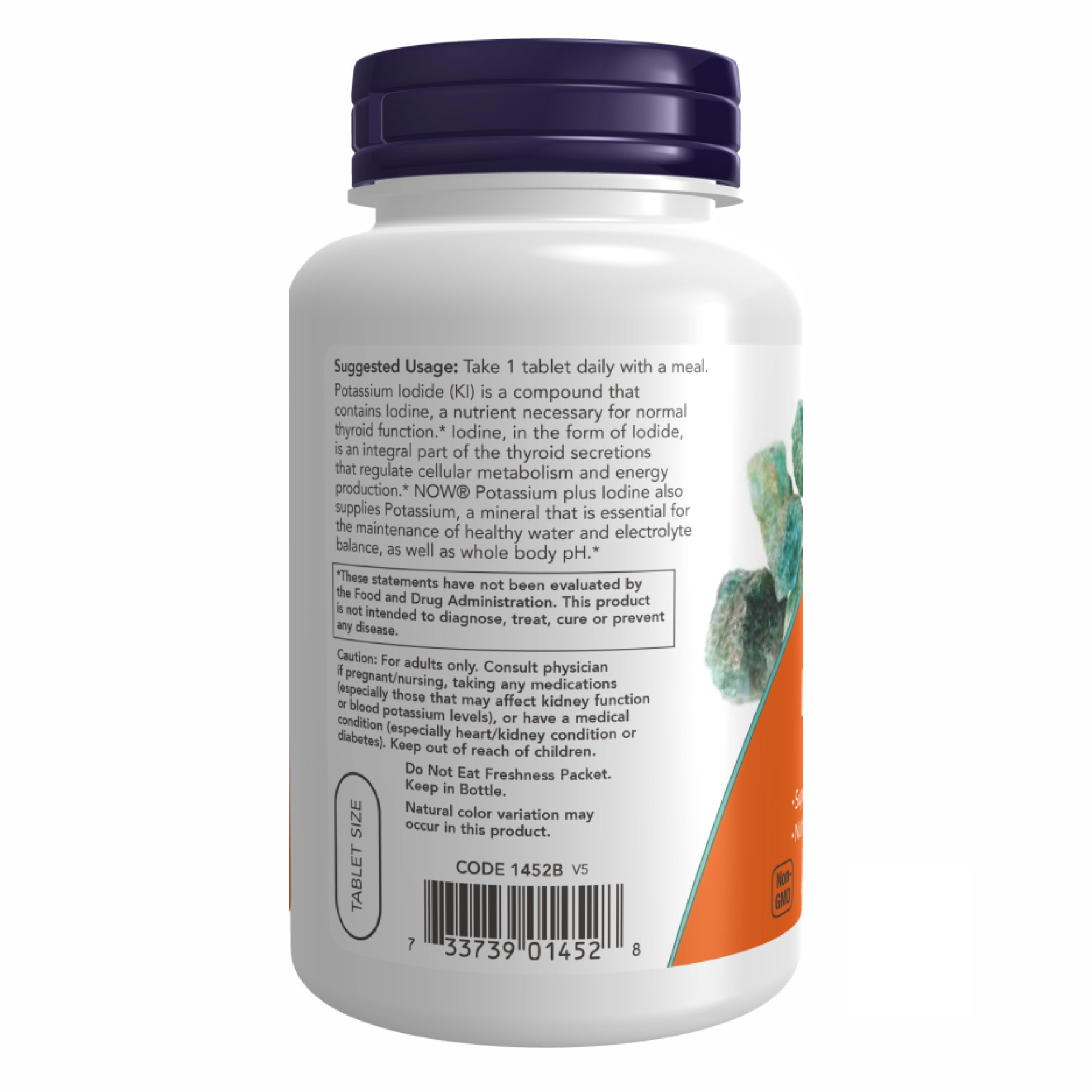 Таблетки Potassium plus Iodine - 180 tabs 2022-10-0038