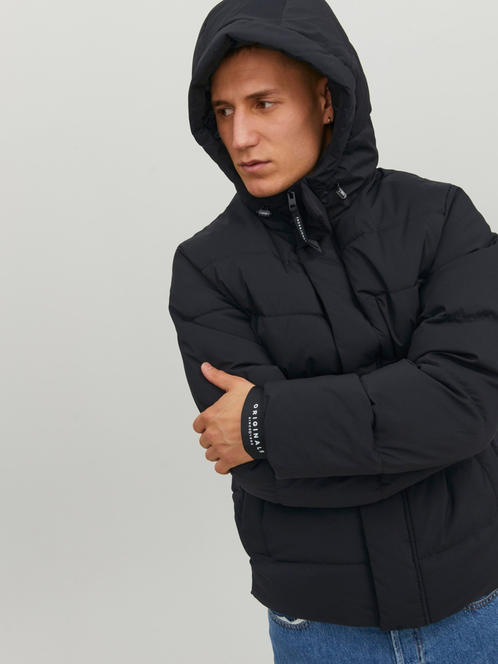 Куртка JORCLEAN PUFFER JACKET 12215132-Black Jack&Jones L Чорний 12215132-Black-Detail:NO