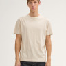 Футболка Basic cotton T-shirt 1045627-10336 Tom Tailor L Бежевий 1045627-10336