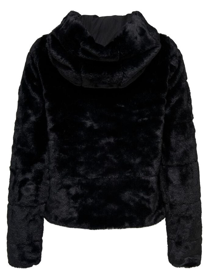 Куртка ONLCHRIS FUR HOODED JACKET CC OTW 15156560-Black ONLY M Чорний 15156560-Black