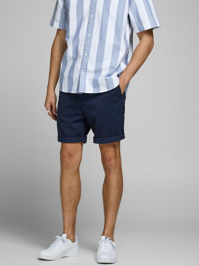 Шорти JJIBOWIE JJSHORTS SOLID SA STS 12165604 Navy Blazer Jack&Jones M Темно-синій 12165604NAVYBLAZER