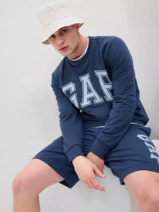 Толстовка V-SP 23 INTX LOGO DB CREW 561835-02 GAP L Темно-синій 561835-02
