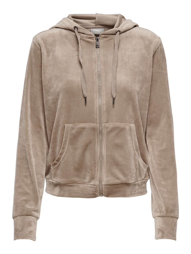 Худі ONLREBEL L/S ZIP HOOD SWT 15241328-Taupe Gray ONLY XS Бежевий 15241328-Taupe Gray