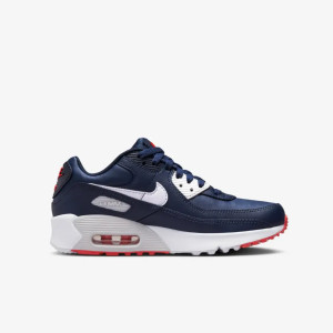 Кросівки дитячі Nike Air Max 90 Leather Obsidian Track Red Blue DV3607-400
