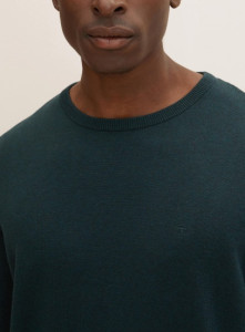 Кофта BASIC CREW NECK SWEATER 1027299-13159 Tom Tailor XXXL Зелений 1027299-13159