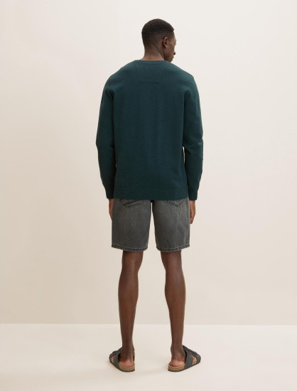 Кофта BASIC CREW NECK SWEATER 1027299-13159 Tom Tailor XXXL Зелений 1027299-13159