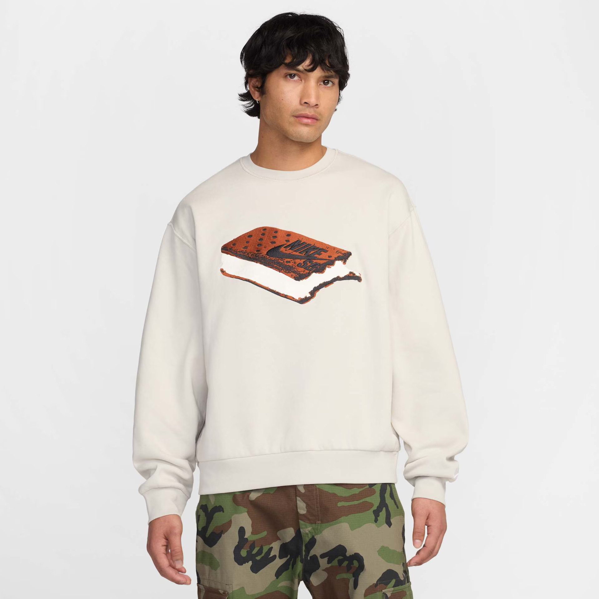 Світшот чоловічий Nike Sb Flc Crew Slider Beige HJ2894-072