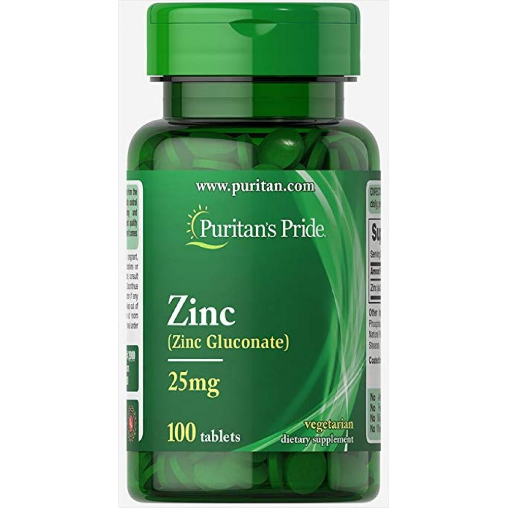 Таблетки Zinc 25 mg - 100 tabs 100-21-8788845-20