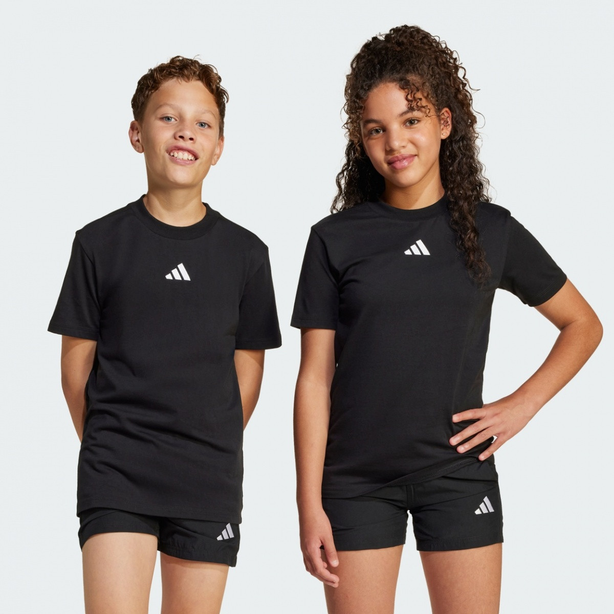 Футболка підліткова J SL TEE 160 JC9776 Adidas 164 Чорний JC9776