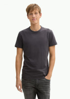 Футболка Slim fit T-shirt with stretch 1045626-10899 Tom Tailor L Темно-сірий 1045626-10899