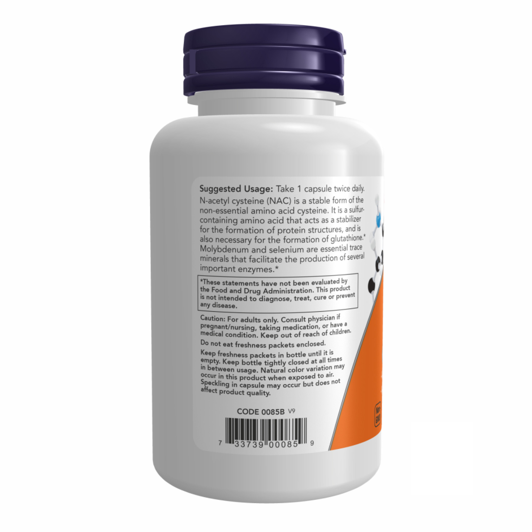 Капсули NAC-Acetyl Cysteine 600mg - 100 vcaps 2022-09-1163