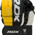 Рукавиці тренувальні RDX GRAPPLING GLOVES REX T6 PLUS чорний, жовтий, білий L (GGR-T6Y) GGR-T6Y
