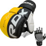 Рукавиці тренувальні RDX GRAPPLING GLOVES REX T6 PLUS чорний, жовтий, білий L (GGR-T6Y) GGR-T6Y