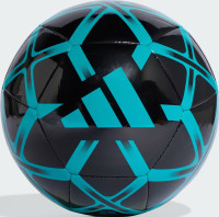 М'яч футбольний Adidas STARLANCER CLB чорний, бірюзовий Уні 4 JW1357