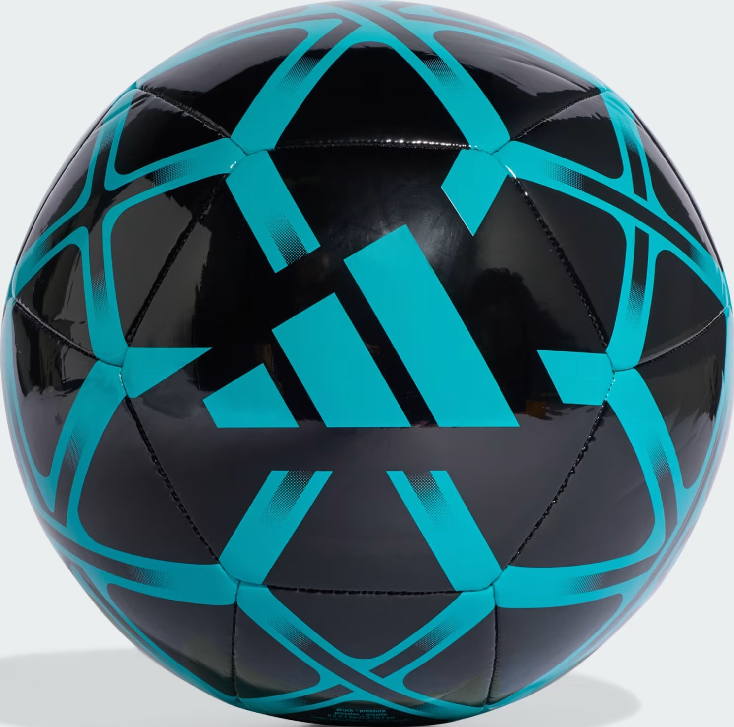 М'яч футбольний Adidas STARLANCER CLB чорний, бірюзовий Уні 4 JW1357