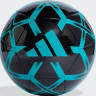 М'яч футбольний Adidas STARLANCER CLB чорний, бірюзовий Уні 4 JW1357