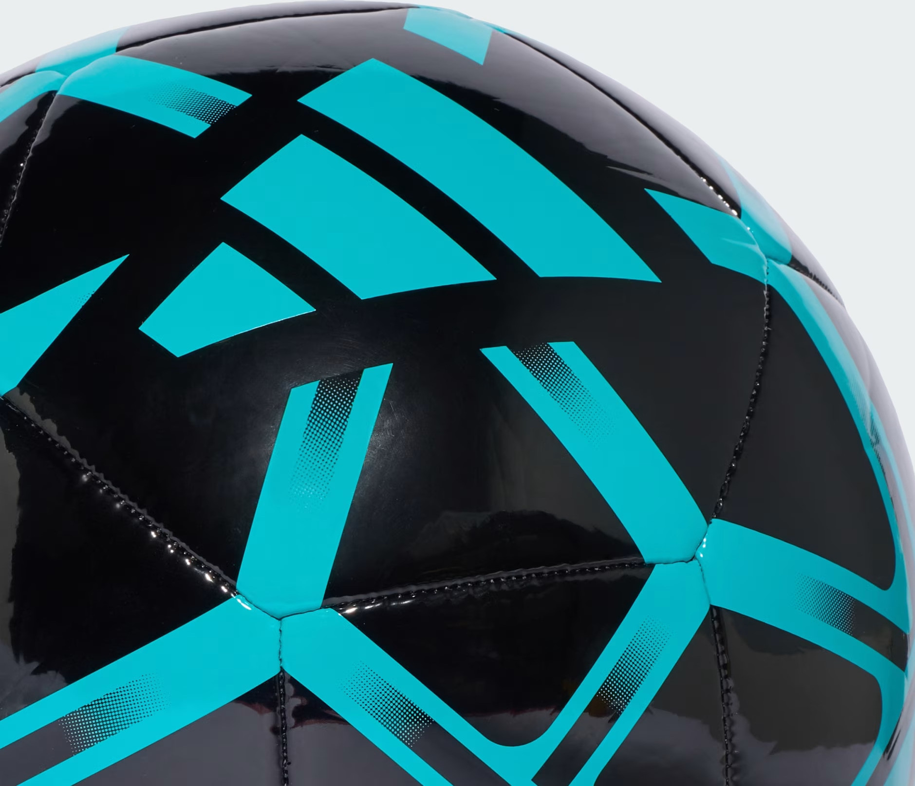 М'яч футбольний Adidas STARLANCER CLB чорний, бірюзовий Уні 4 JW1357