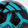 М'яч футбольний Adidas STARLANCER CLB чорний, бірюзовий Уні 4 JW1357