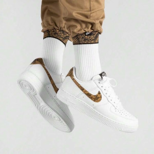 Кросівки Nike Air Force 1 Low Retro Ivory Snake AO1635-100 AO1635-100