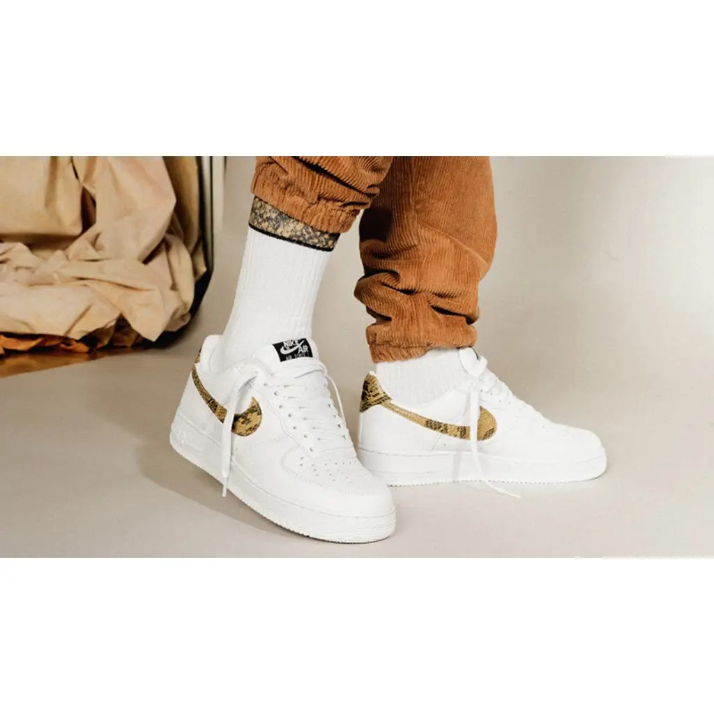Кросівки Nike Air Force 1 Low Retro Ivory Snake AO1635-100 AO1635-100