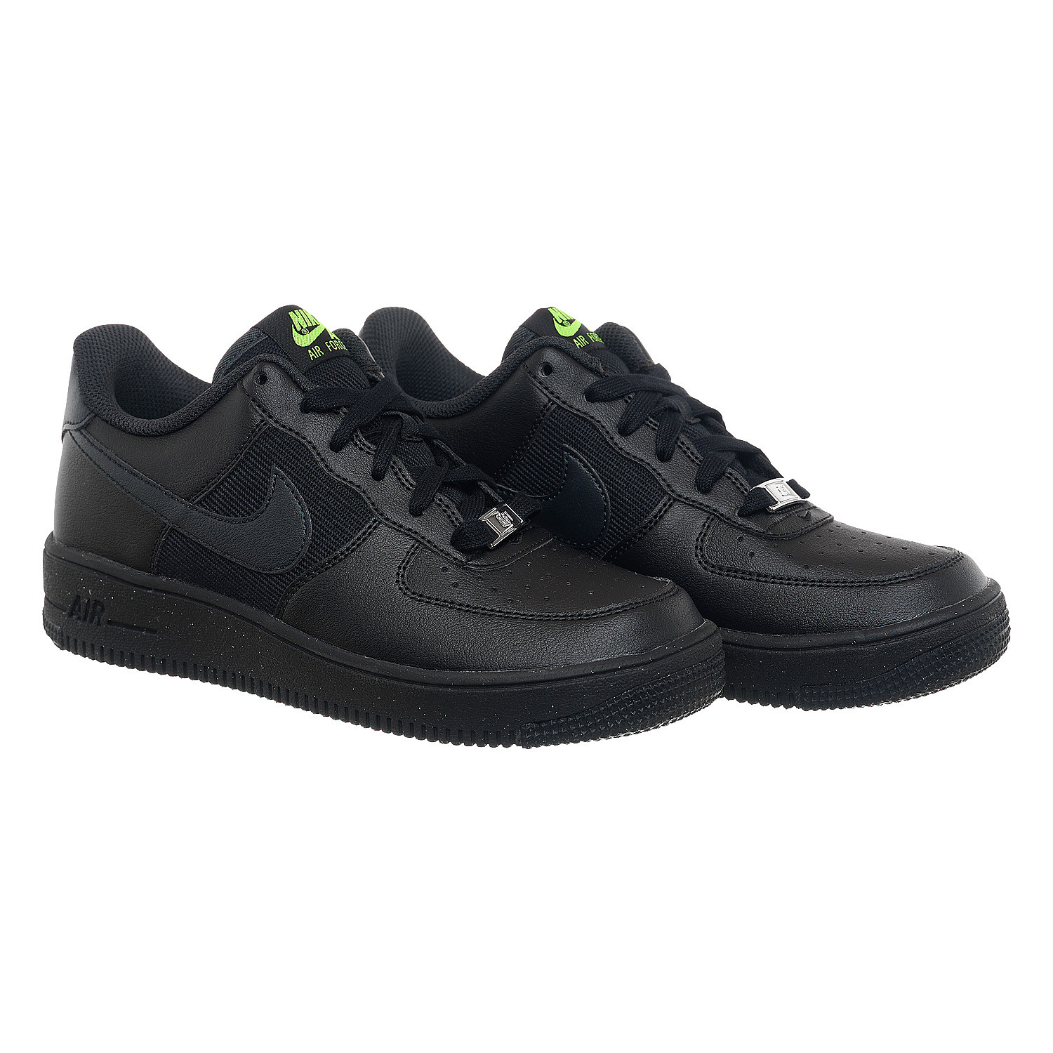 Кросівки Nike Ir Force 1 Low Crater Gs Triple Black (DH8695-001) DH8695-001