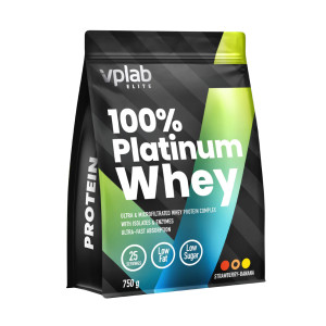 Порошок VPLab 100% Platinum Whey - 750g Strawberry Banan 2023-10-4637