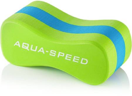 Колобашка для плавання Aqua Speed JUNIOR 3 LAYESR PULLBUOY 7308 зелений, блакитний Уні 20x8x10cм DT- DT-149-04