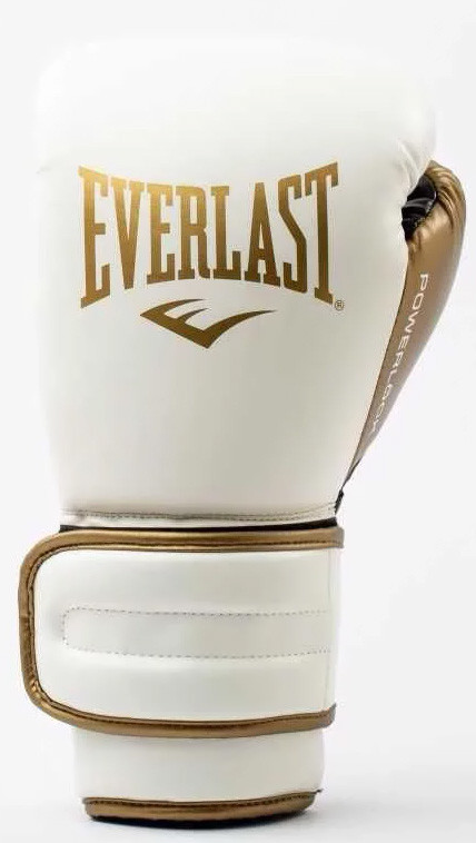 Рукавиці боксерські Everlast POWERLOCK 2R TRAINING GLOVE білий, золотий Уні 12 унцій P00003049