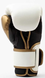 Рукавиці боксерські Everlast POWERLOCK 2R TRAINING GLOVE білий, золотий Уні 12 унцій P00003049