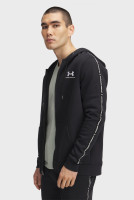 Худі UA Icon Fleece FZ Taping 1390298-001 Under Armour S Чорний 1390298-001