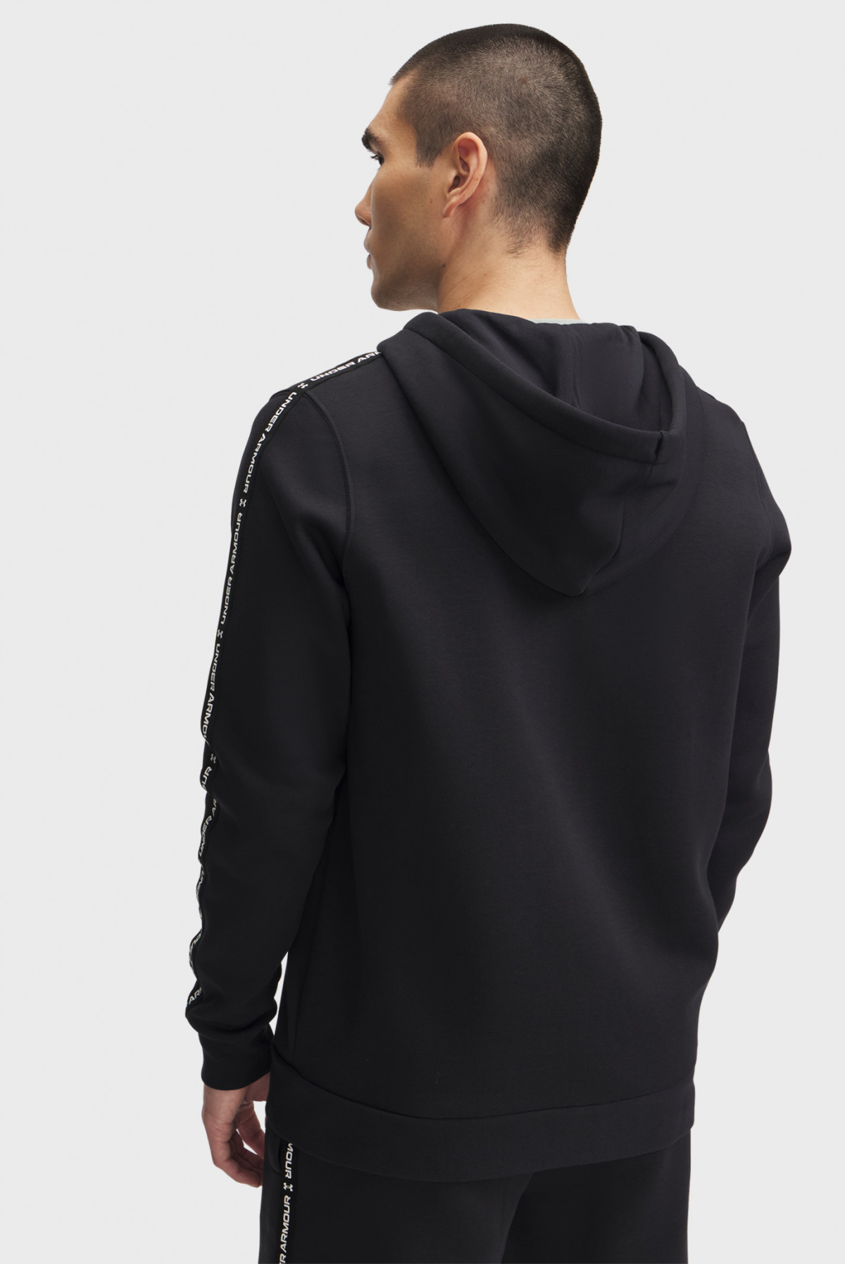 Худі UA Icon Fleece FZ Taping 1390298-001 Under Armour S Чорний 1390298-001