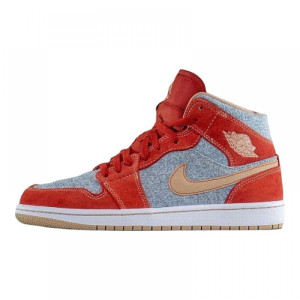 Кросівки Nike Air Jordan 1 Mid Denim Red DM4352-600