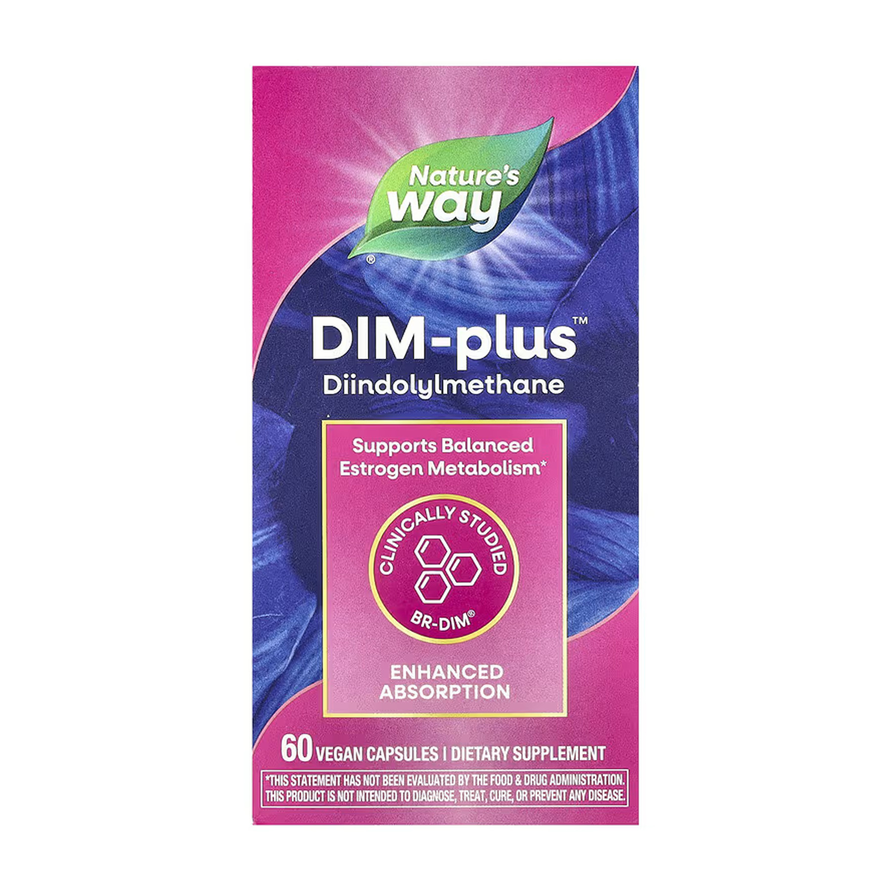 Капсули Nature's Way DIM-plus - 60 vcaps 2023-10-6387