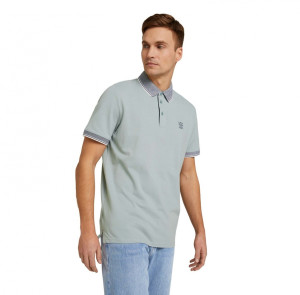 Поло basic polo with chest embr 1030625XX1012960 Tom Tailor L Сірий 1030625XX1012960