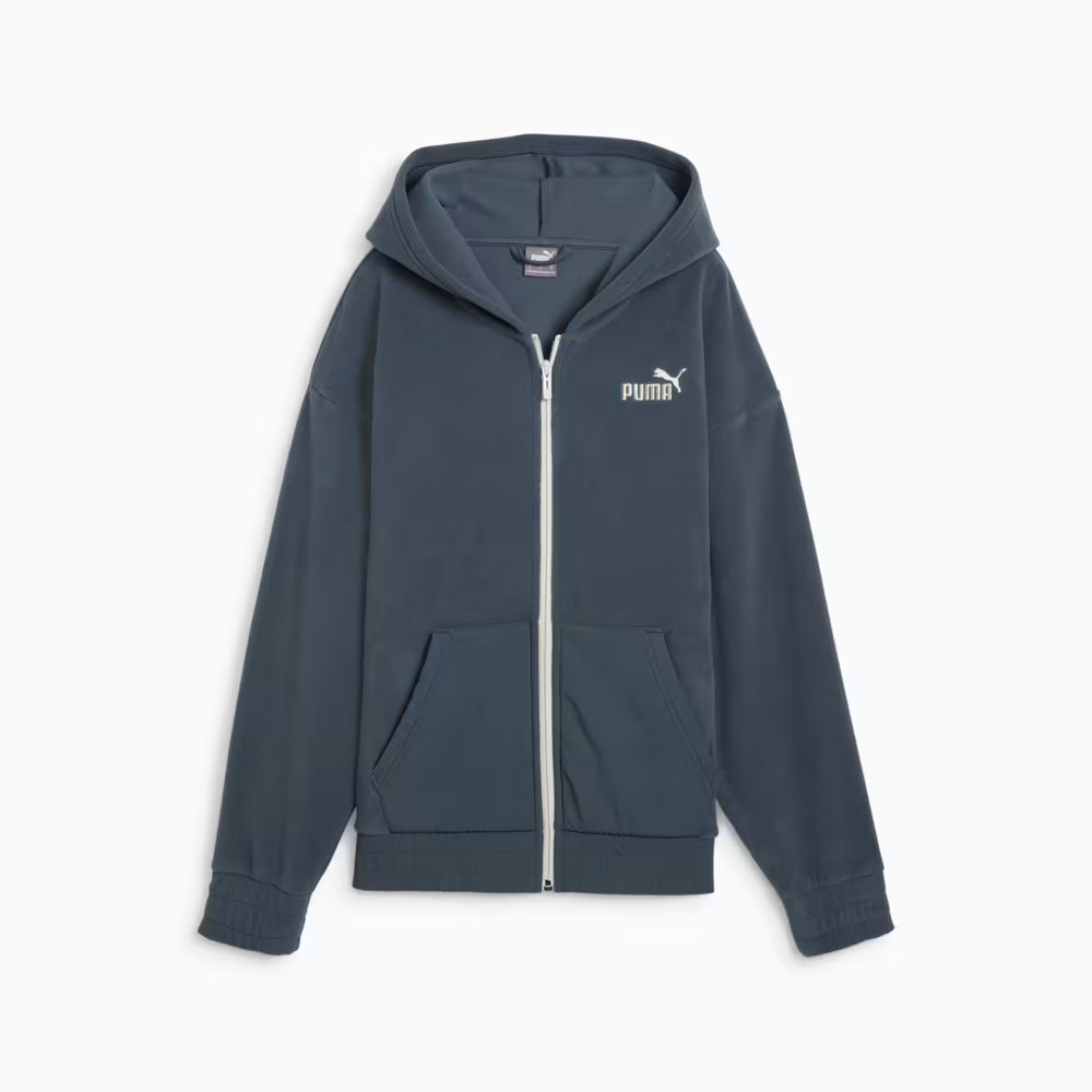 Кофта ESS ELEVATED Full-Zip Hoodie 68531525 Puma L Темно-сірий 68531525
