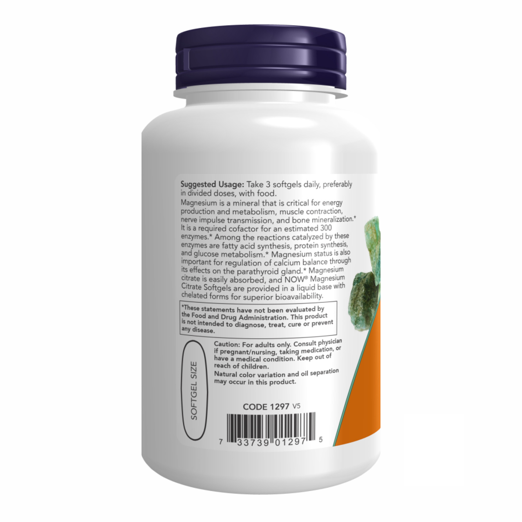 Софт гелеві капсули Magnesium Citrate 134mg - 90 sgels 2022-10-0030