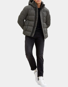 Куртка padded jacket 1032486-28007 Tom Tailor L Темно-сірий 1032486-28007