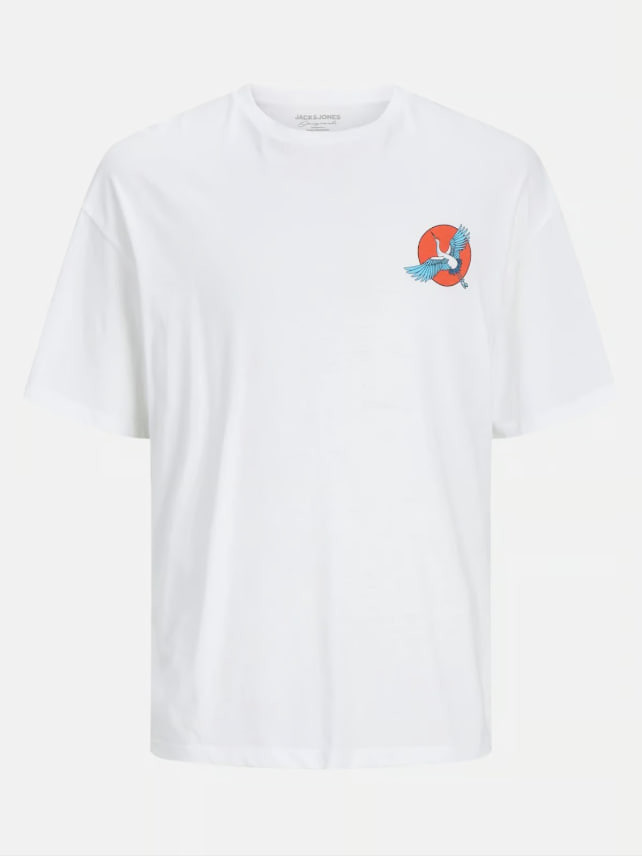Футболка Jack & Jones JORBRADLEY BEHIND TEE SS CREW NECK GBS23 12257386-White