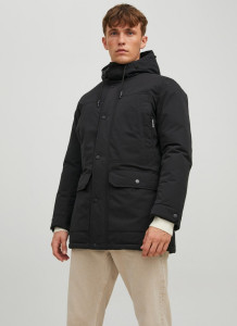 Парка JJWINNER PARKA NO FUR 12218773-Black Jack&Jones L Чорний 12218773-BLACK