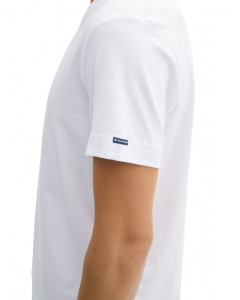 Футболка Slim fit T-shirt with stretch 1045626-20000 Tom Tailor L Білий 1045626-20000