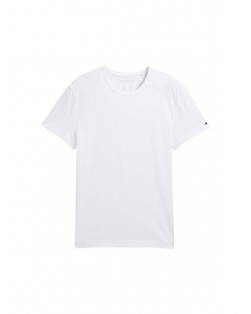 Футболка Slim fit T-shirt with stretch 1045626-20000 Tom Tailor L Білий 1045626-20000