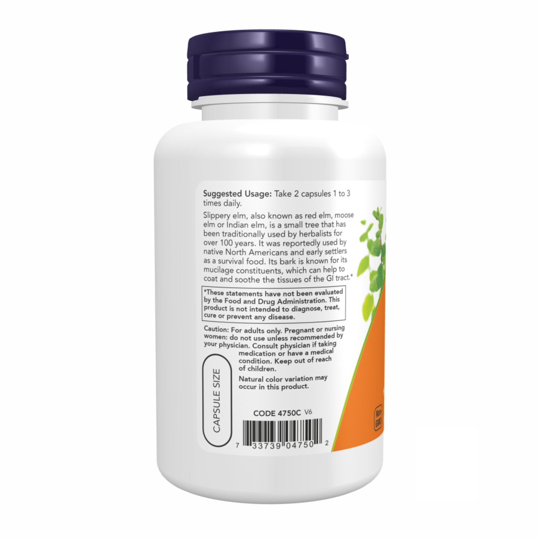 Капсули Slippery Elm 400 mg - 100 vcaps 2022-10-0117