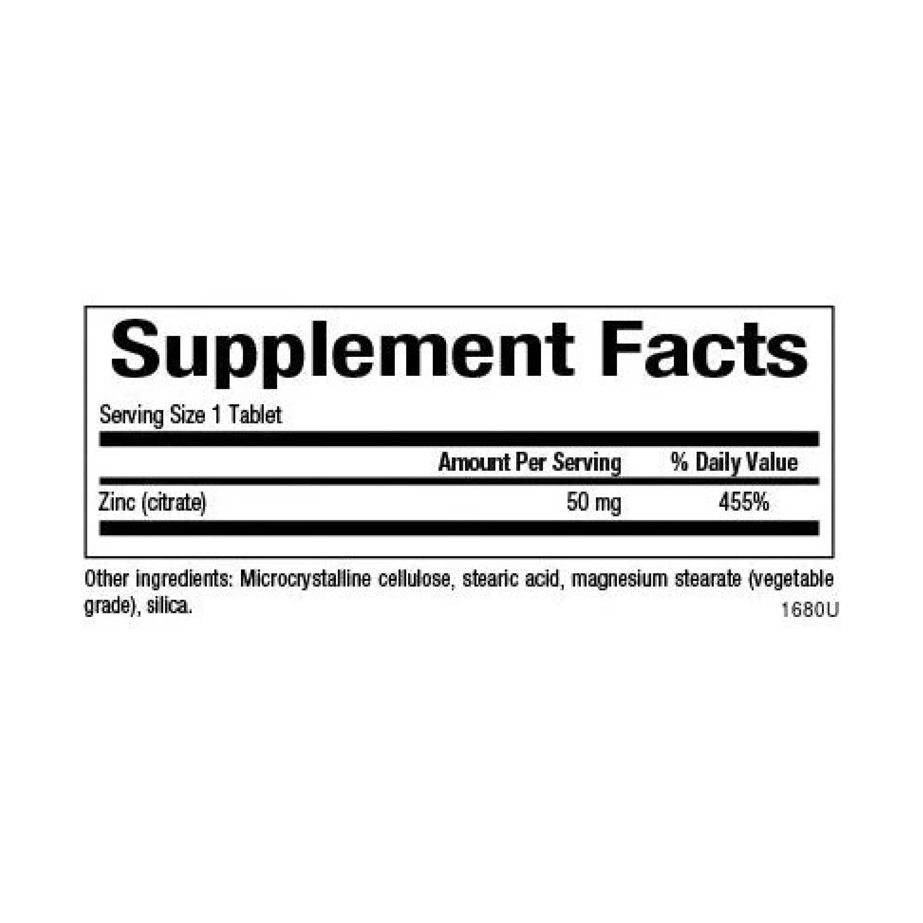 Таблетки Natural Factors Zinc Citrate 50mg - 90 tabs 2023-10-3826