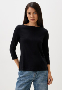 Футболка Basic Slub langarm-T-shirt 1038028-14482 Tom Tailor L Чорний 1038028-14482