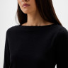 Футболка Basic Slub langarm-T-shirt 1038028-14482 Tom Tailor L Чорний 1038028-14482