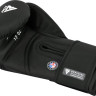 Рукавиці боксерські RDX BOXING GLOVES NEW AURA F17 чорний, синій Уні 12 унцій BGR-F17BU