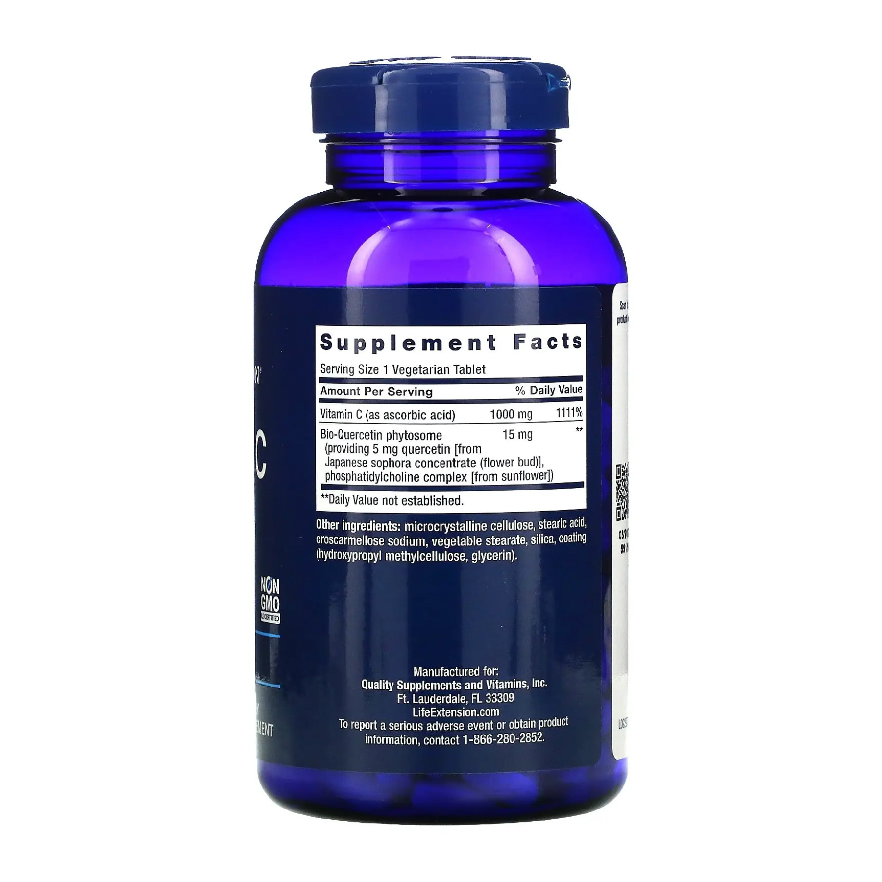 Таблетки Life Extension Vitamin C and Bio-Quercetin Phytosome - 250 tabs 2023-10-3415