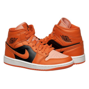 Кросівки Air Jordan 1 Mid "Orange" Orange/Black DM3381-600