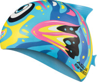 Шапочка для плавання Aqua Speed ZOO FISH  8688 синій, темно-синій, жовтий, рожевий Діт OSFM 115-01-fish
