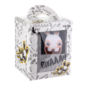 Шкарпетки LAPINS CRETINS LAPIN + MAIN JOINTE/LAPIN + RAYURES чорний, сірий Діт 40-46 93153362-1